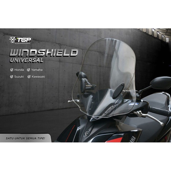 TGP WINDSHIELD UNIVERSAL aksesoris variasi motor ANTI PECAH