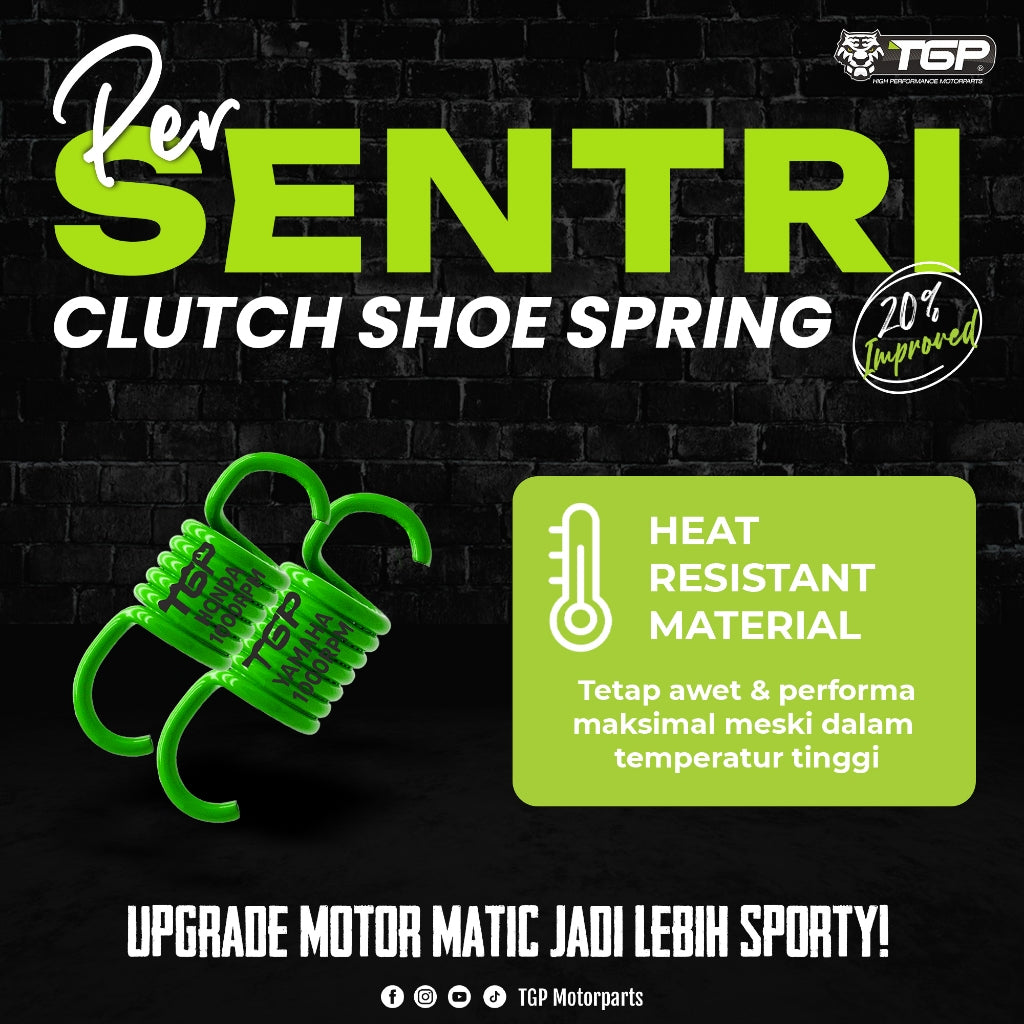 Per Sentri Per Kampas Ganda TGP 1000 RPM Honda Beat Scoopy Vario PCX Yamaha Nmax Aerox Xmax Lexi Fazzio Freego