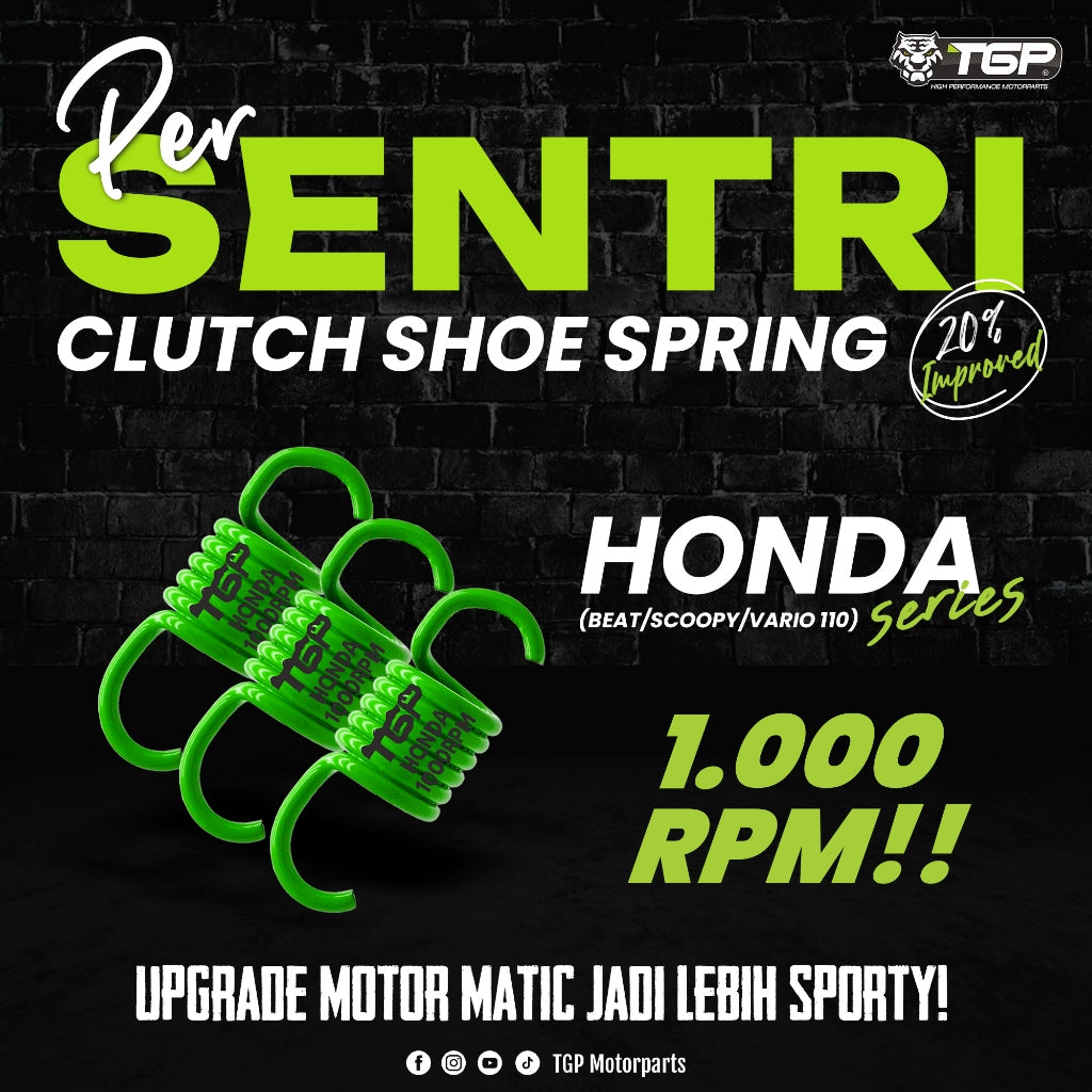 Per Sentri Per Kampas Ganda TGP 1000 RPM Honda Beat Scoopy Vario PCX Yamaha Nmax Aerox Xmax Lexi Fazzio Freego