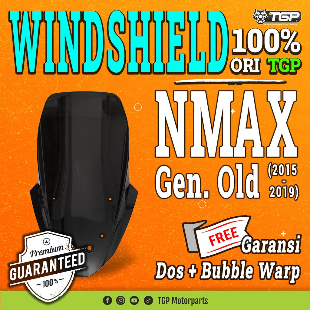 Windshield Yamaha Nmax (2015 - 2019) Variasi Aksesoris TGP Premium Tebal