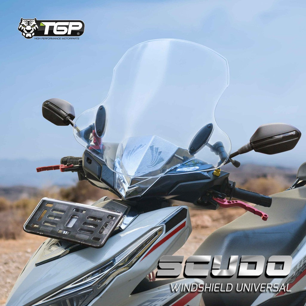 TGP Windshield Universal SCUDO / Aksesoris Variasi Motor Anti Pecah Tameng