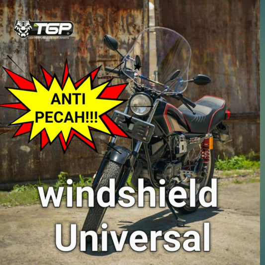 TGP WINDSHIELD UNIVERSAL aksesoris variasi motor ANTI PECAH