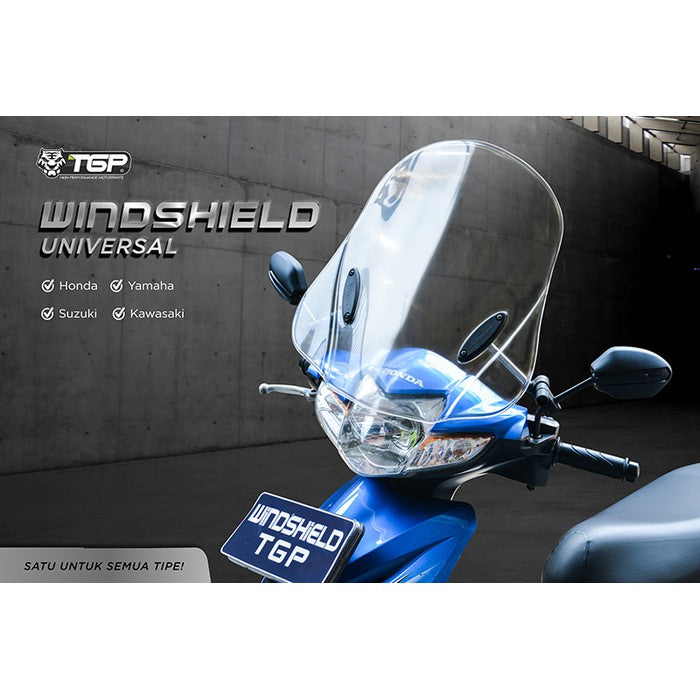 TGP WINDSHIELD UNIVERSAL aksesoris variasi motor ANTI PECAH